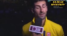 Novak Djokovic vs Rafael Nadal (6 1,6 2) (ATP Doha 2016 ) Djokovic Post Match Interview
