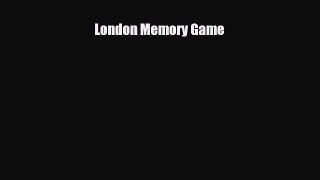 PDF London Memory Game PDF Book Free