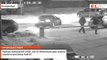 Камеры наблюдения сняли, как на Пехотинцев двое мужчин подожгли кроссовер Audi Q7