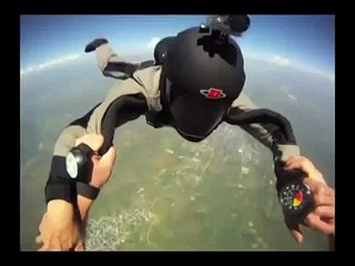 Wingsuit landing without deploying a parachute