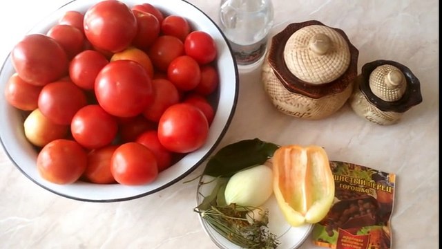 РЕЦЕПТ МАРИНОВАННЫЕ ПОМИДОРЫ ЗАГОТОВКИ НА ЗИМУ КОНСЕРВИРОВАНИЕ