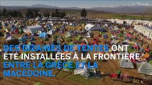 Migrants : des dizaines de tentes à la frontière entre la Grèce et la Macédoine