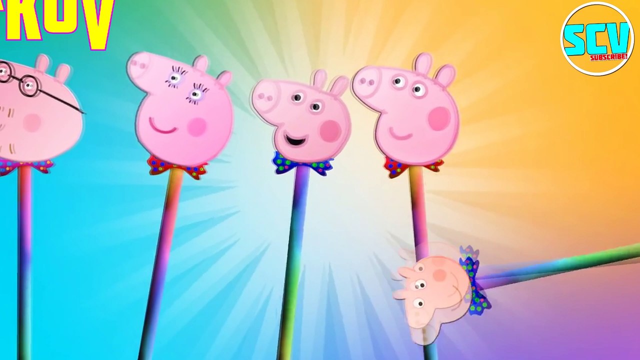 Peppa Pig Lollipop Finger Family.  Nursery Rhymes Lyrics