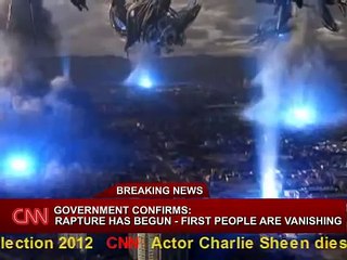 Breaking News Rapture 2011 - People are vanishing! Shocking live footage!