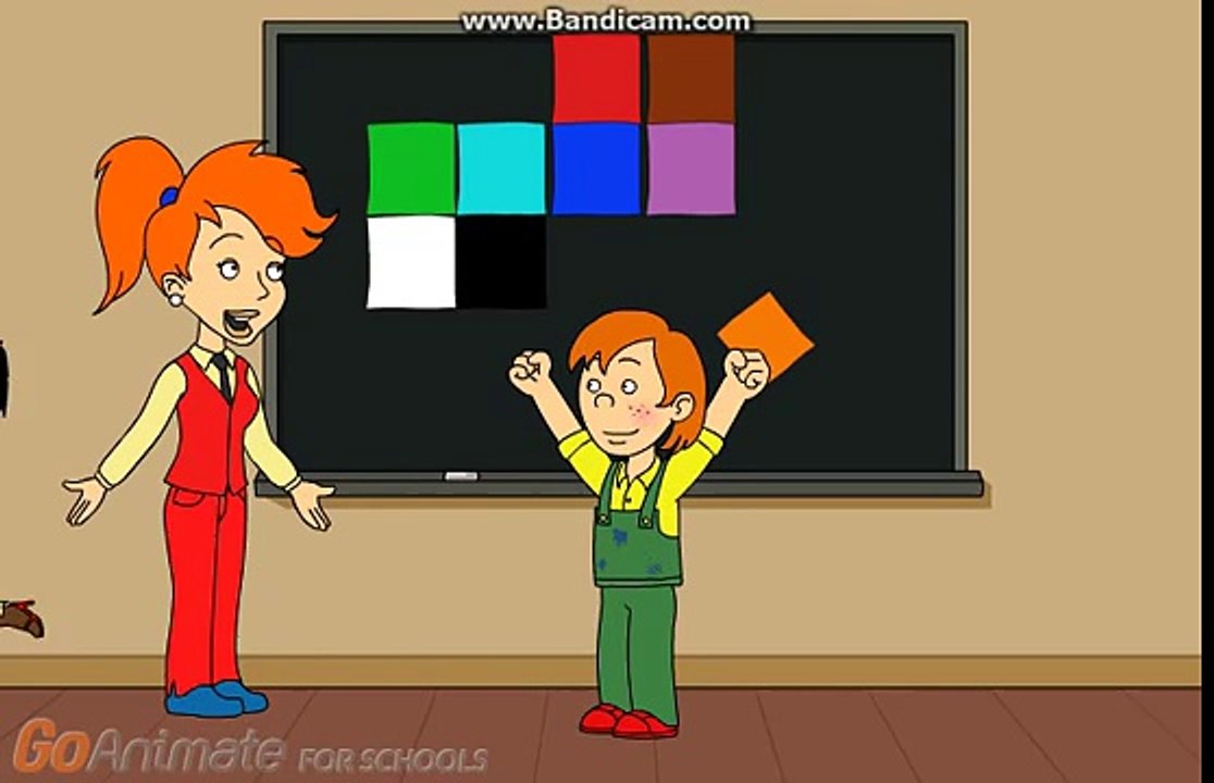 Caillou gets a Black Behaviour Card/Grounded