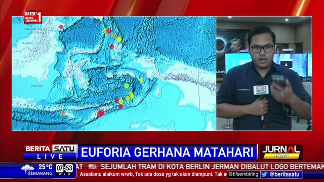 BMKG Live Streaming Amati Kota-Kota Terdampak Gerhana Matahari Total