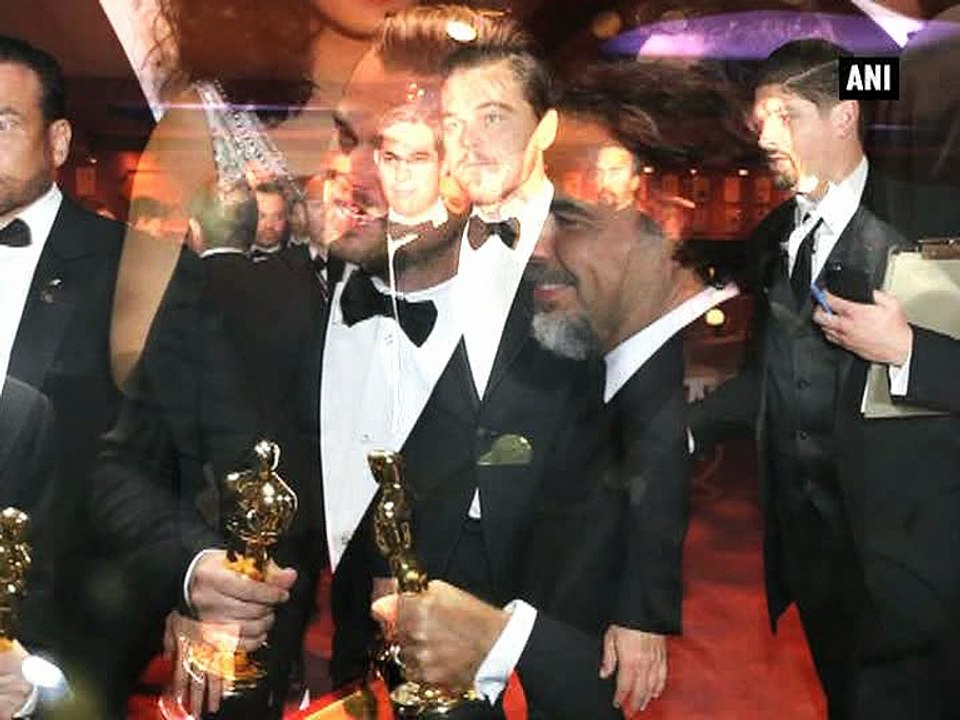 Leonardo DiCaprio 'parties hard' in L.A post Oscars win