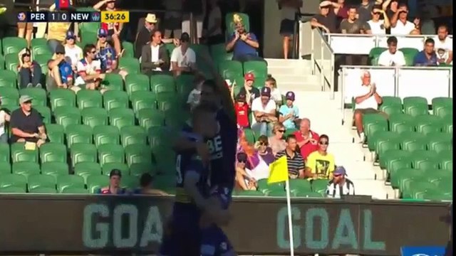 Andy Keogh Goal (1-0) ● Perth Glory FC vs Newcastle Jets ● Australian A-League 07-03-2016