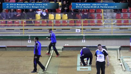 Second tour intégral, Club Elite Masculin demi-finale, Saint-Vulbas vs Aix-les-Bains, Sport Boules, saison 2015-2016
