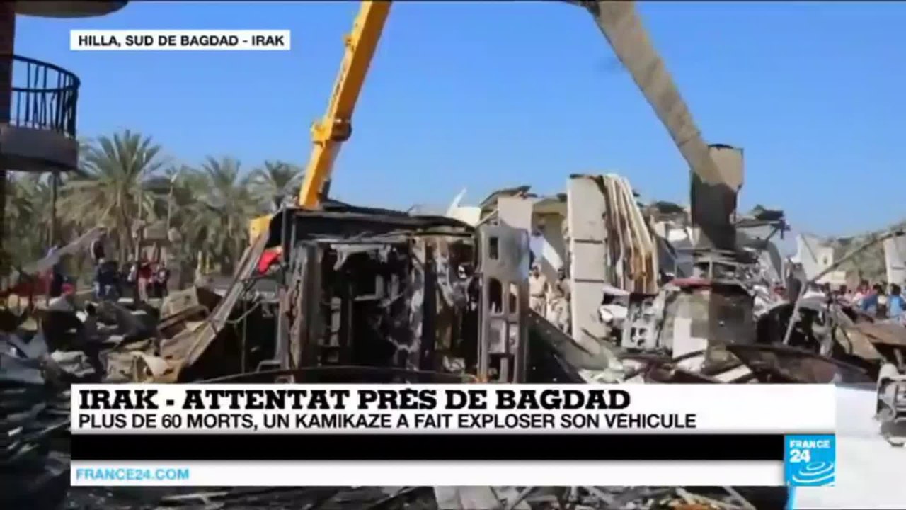 Irak : plus de 60 morts dans un attentat suicide de l'organisation Etat islamique près de Bagdad