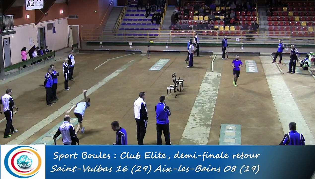Tir progressif, 3ème tour, Club Elite Masculin demi-finale, St-Vulbas vs Aix-les-Bains, Sport Boules, saison 2015-2016
