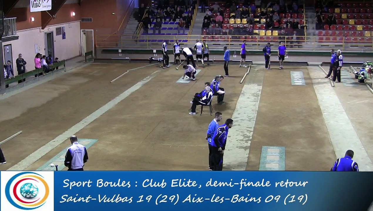 Tir rapide double, 3ème tour, Club Elite Masculin 1/2 finale, St-Vulbas vs Aix-les-Bains, Sport Boules, saison 2015-2016