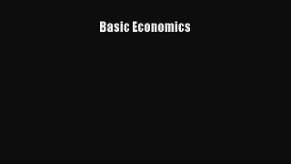 Download Basic Economics PDF Free
