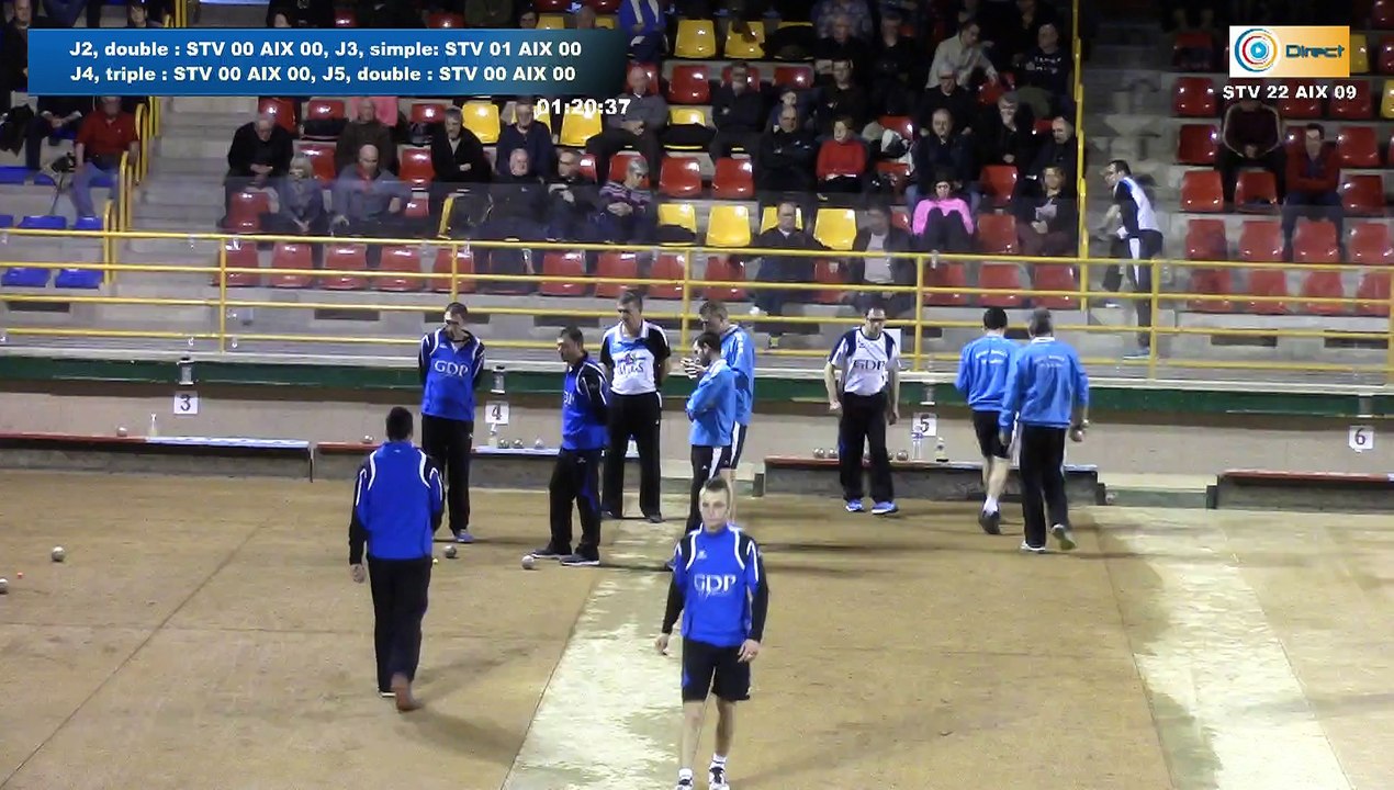 Quatrième tour, Club Elite Masculin demi-finale, Saint-Vulbas vs Aix-les-Bains, Sport Boules, saison 2015-2016