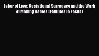 Read Labor of Love: Gestational Surrogacy and the Work of Making Babies (Families in Focus)
