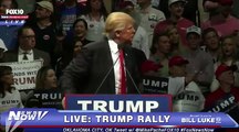 Protester With KKK Endorses Trump Shirt Stands Up at Trump Rally