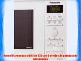 Panasonic NN-GD351WEPG - Microondas (950 vatios 23 litros grill Inverter y plato para hornear