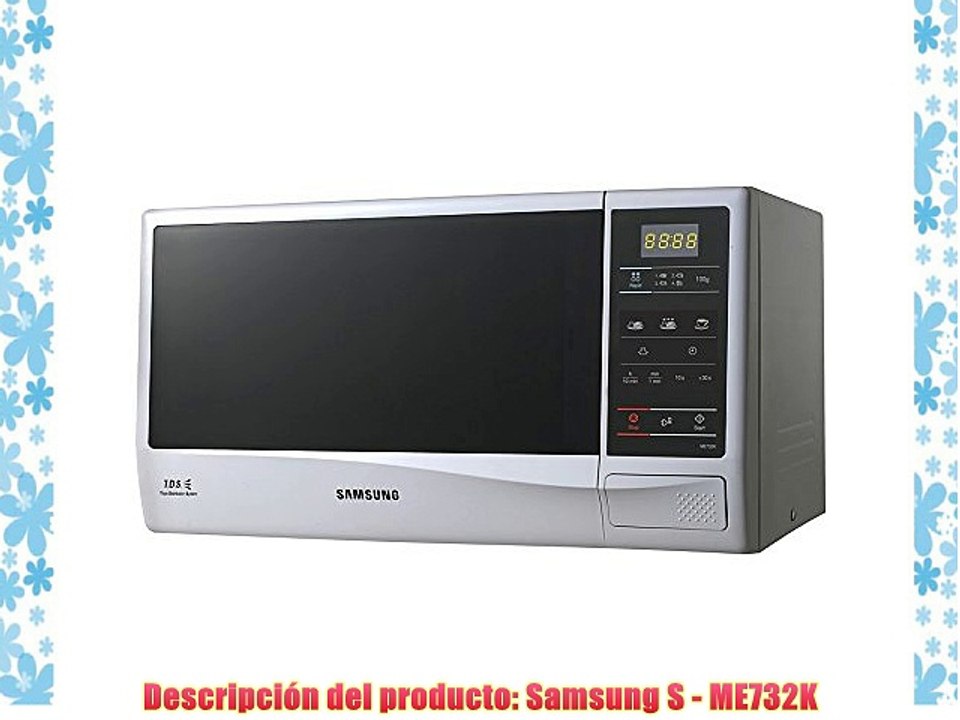 Samsung ME732K-S - Microondas (1150 W 230 V 50 Hz 489 mm 320 mm 275 mm) Plata