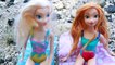 Frozen Elsa & Anna Snorkel SEA TURTLES ❤ Disney Barbie Parody Frozen Elsa Scared Swimming Kids Toys