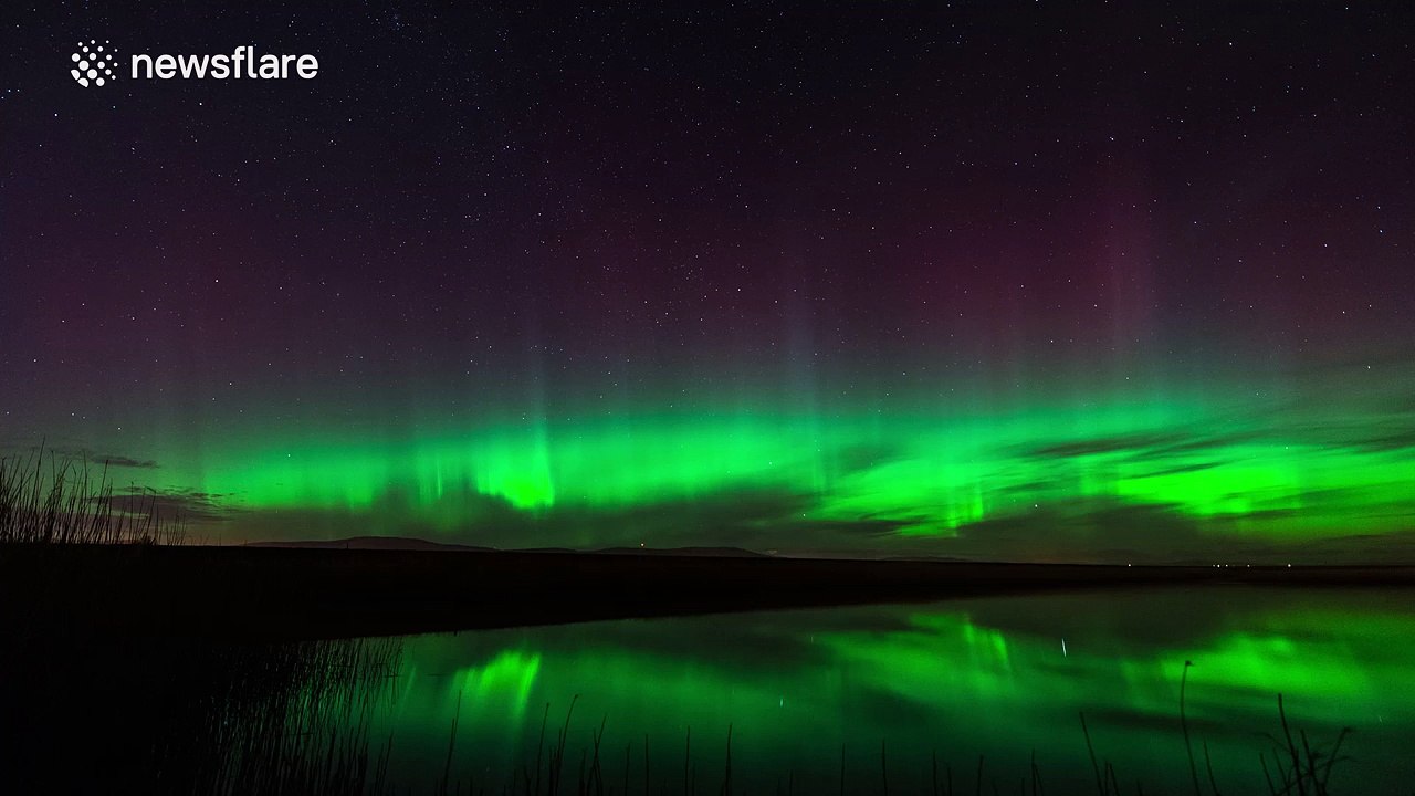 Aurora Borealis outburst over Northern Ireland