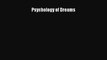 Download Psychology of Dreams PDF Book Free
