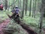 Single track riding helmet cam video