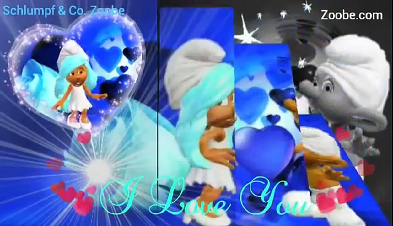 Ich & Du...I Love you Zoobe deutsch Schlumpf Schlumpfe
