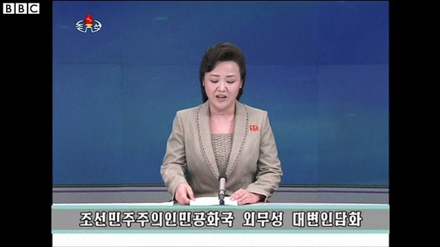 North Korean news said the US would be held accountable if a war started on the Korean peninsula