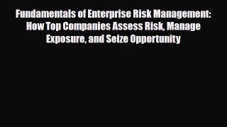 [PDF] Fundamentals of Enterprise Risk Management: How Top Companies Assess Risk Manage Exposure