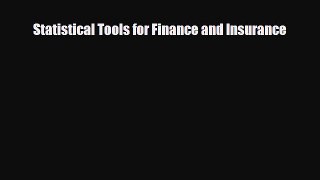 [PDF] Statistical Tools for Finance and Insurance Read Online