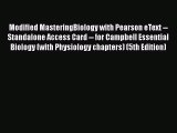 PDF Modified MasteringBiology with Pearson eText -- Standalone Access Card -- for Campbell