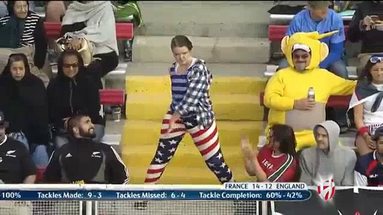 Las Vegas 7 - La magnifique danse d'une supportrice américaine