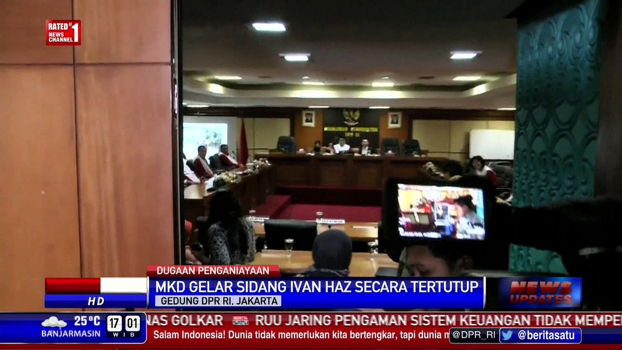 MKD DPR Gelar Sidang Kasus Ivan Haz