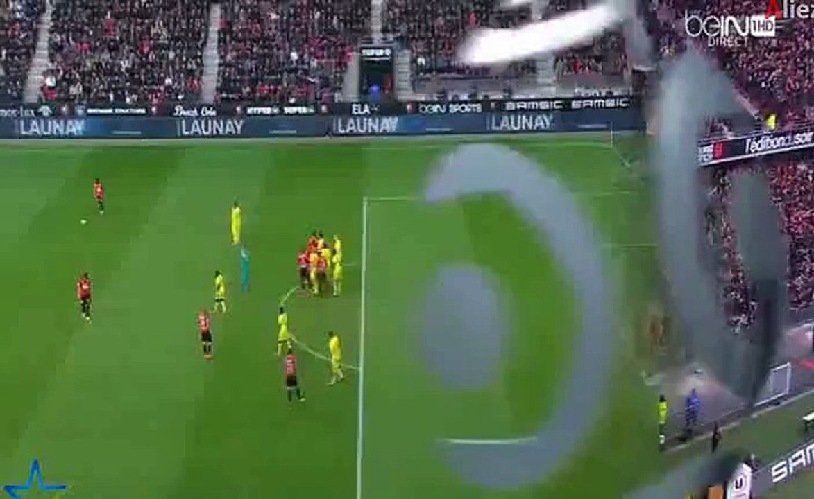Cheikh M'Bengue Goal - Rennes 3 - 0 Nantes 06-03-2016 HD