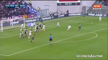 Alfred Duncan Goal - Sassuolo 1 - 0 AC Milan - 06-03-2016