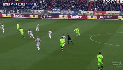 Riechedly Bazoer Goal - Willem II 0 - 2 Ajax - 06-03-2016