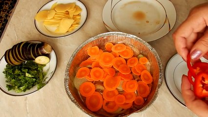 Куриная грудка запечённая с овощами в духовке рецепты