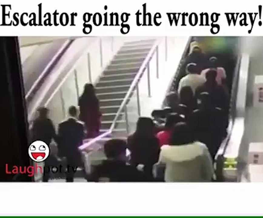 Escalator going the wrong way