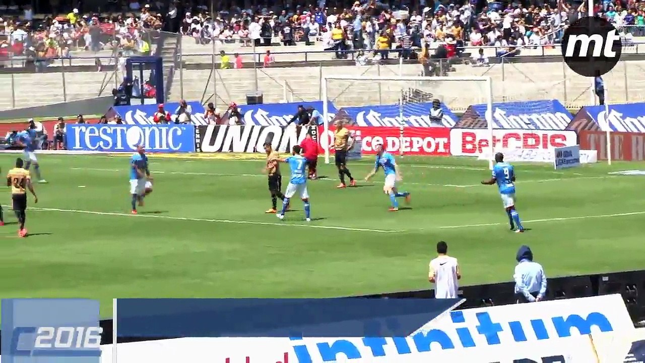Los goles del: Pumas vs Cruz Azul (2-2)
