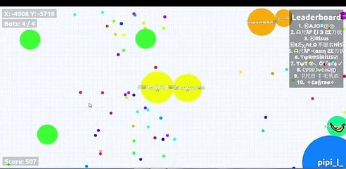 Team Destroying in Agar io 20 second