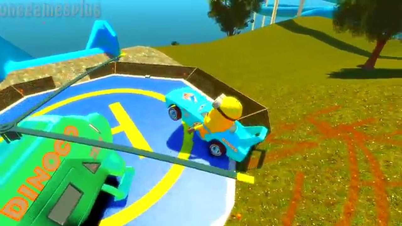 Disney cars and Minions Yellow Lightning McQueen Dinoco King 43 Children s Songs