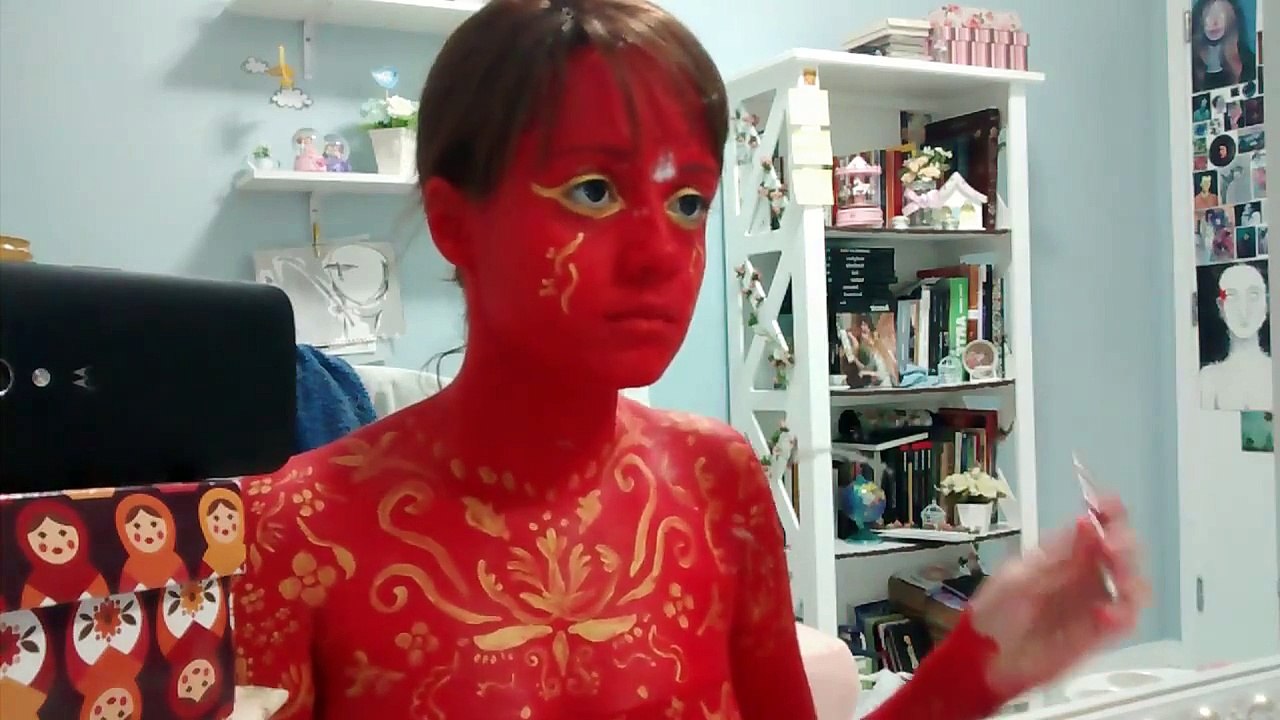 Caroline Patueli vücut ressamı