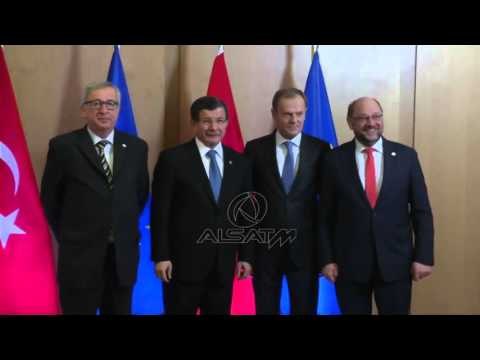 Bruksel: Liderët turq dhe ata të BE-së diskutojnë për krizën me migrantë