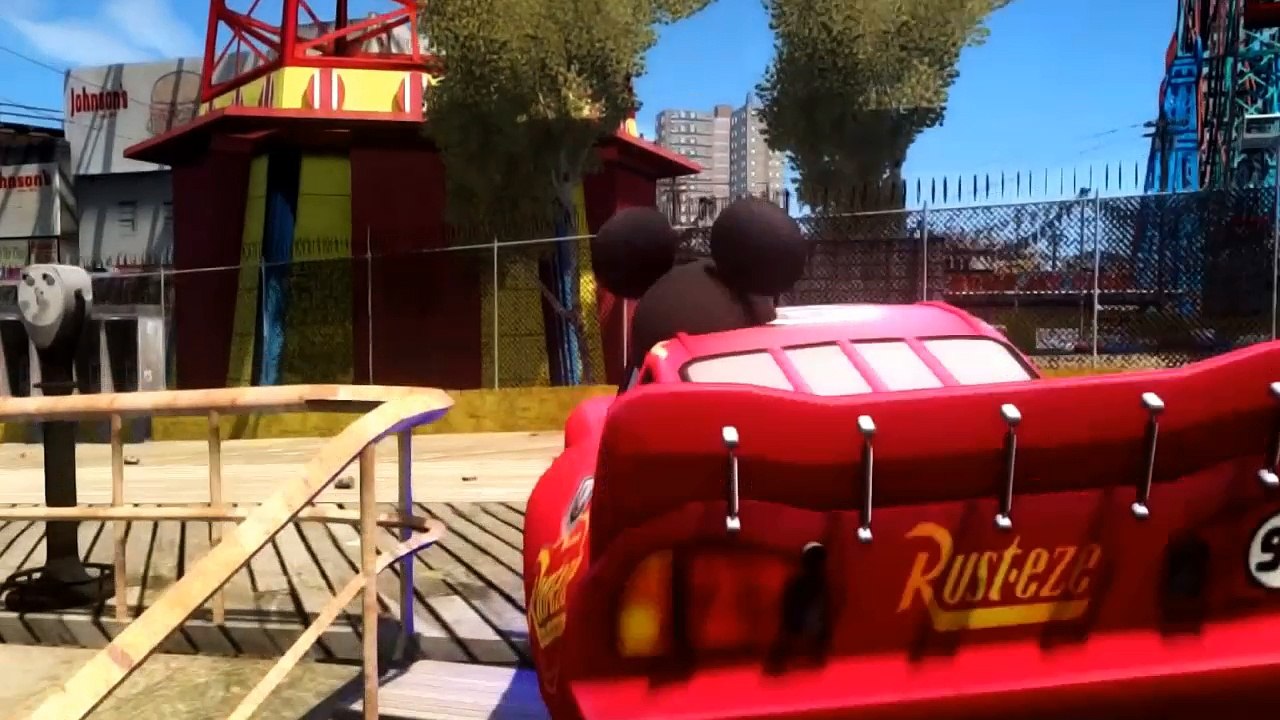 Spiderman Songs Lyrics ♫ A sailor went to sea ♫ Mickey Mouse Goofy Lightning McQueen Dinoco Cars