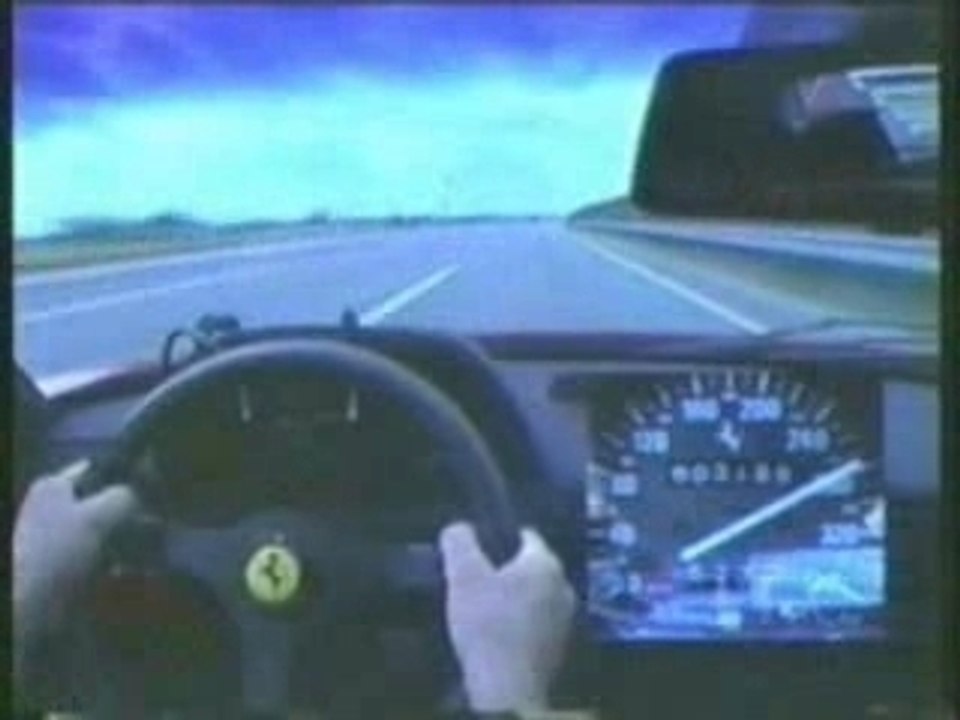 Ferrari f40 a 320kmh