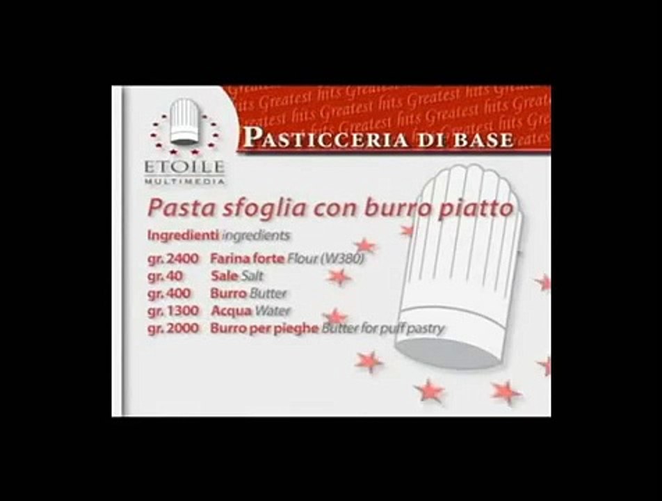 Pasta sfoglia con burro piatto CD 1