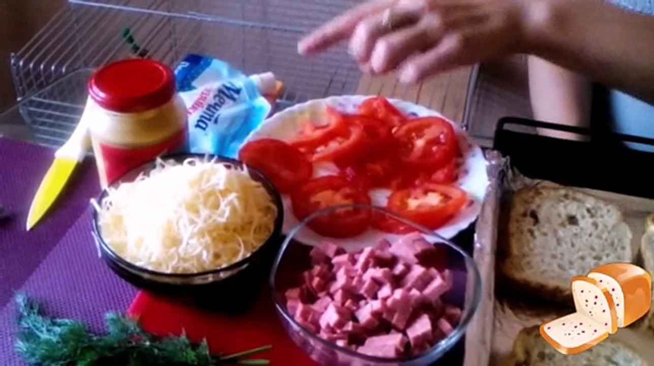 Горячие бутерброды в духовке!
