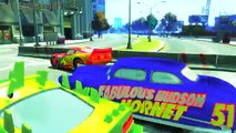 Disney Cars Lightning McQueen & Hudson Hornet Komodo Street Drifting Track Nursery Rhymes