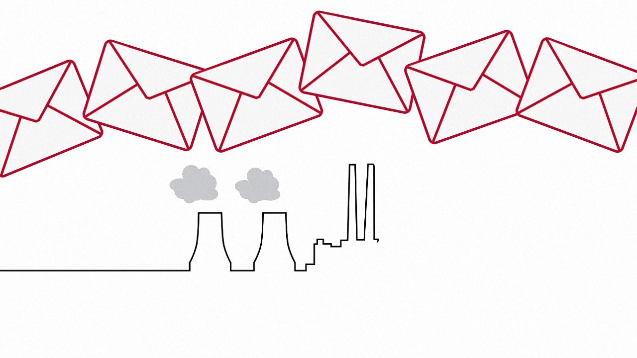 L'empreinte carbone des emails
