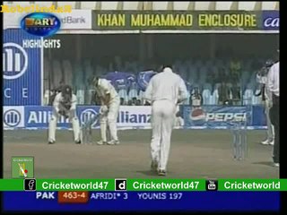 Shahid Afridi Best Inning 103 vs India 7 SIXES! 1st test 2006